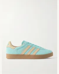 adidas Gazelle 85 Sneakers aus Veloursleder mit Lederbesatz Blau