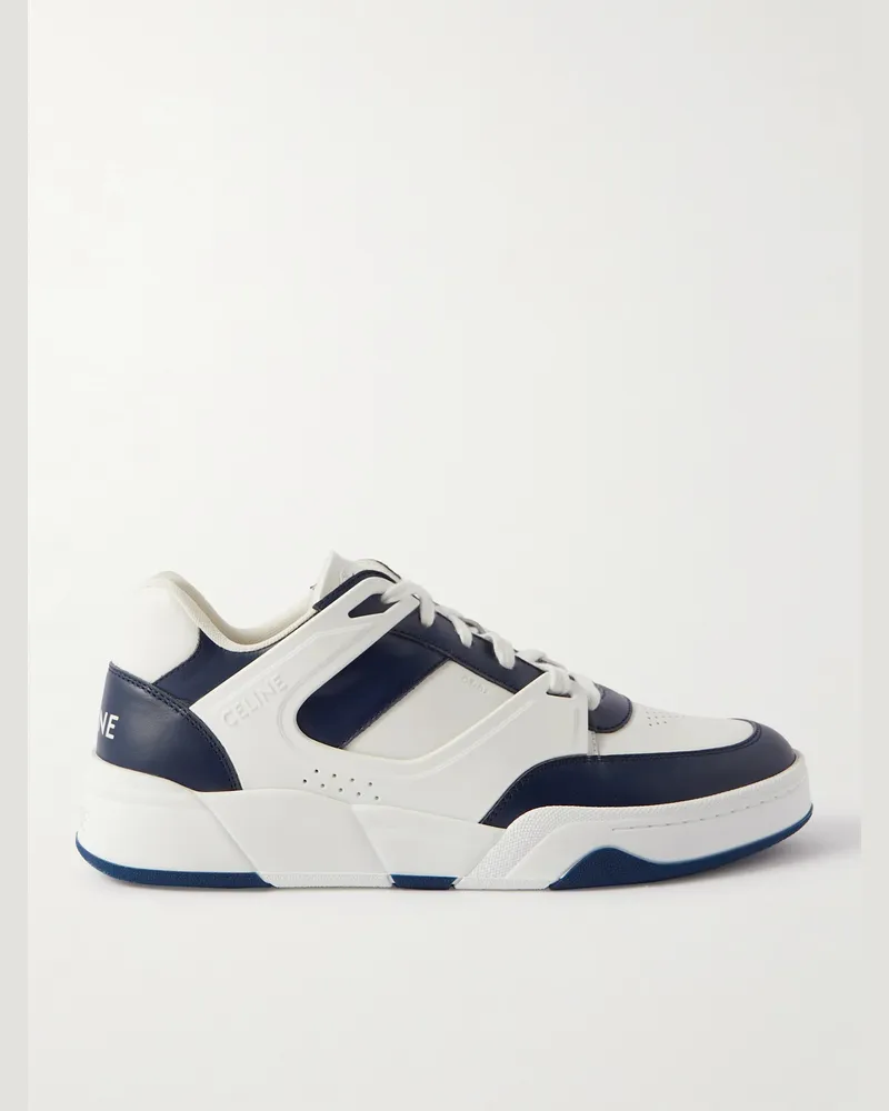 Celine CT-07 Sneakers aus Leder mit Gummibesatz Weiß