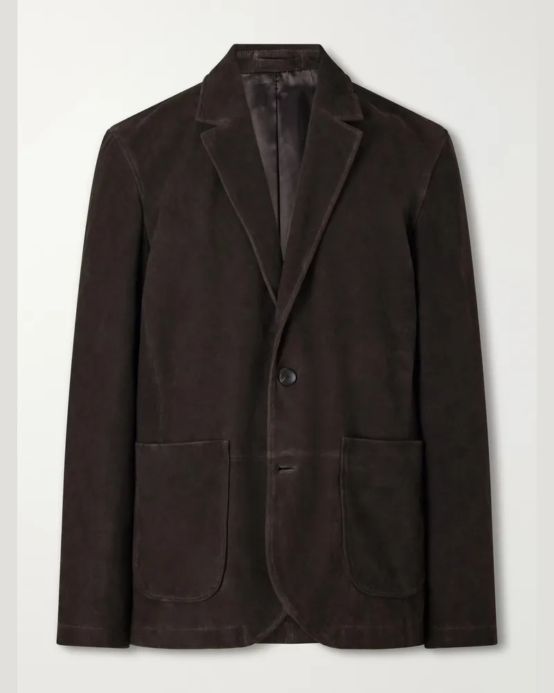 MR P. Suede Suit Jacket Brown