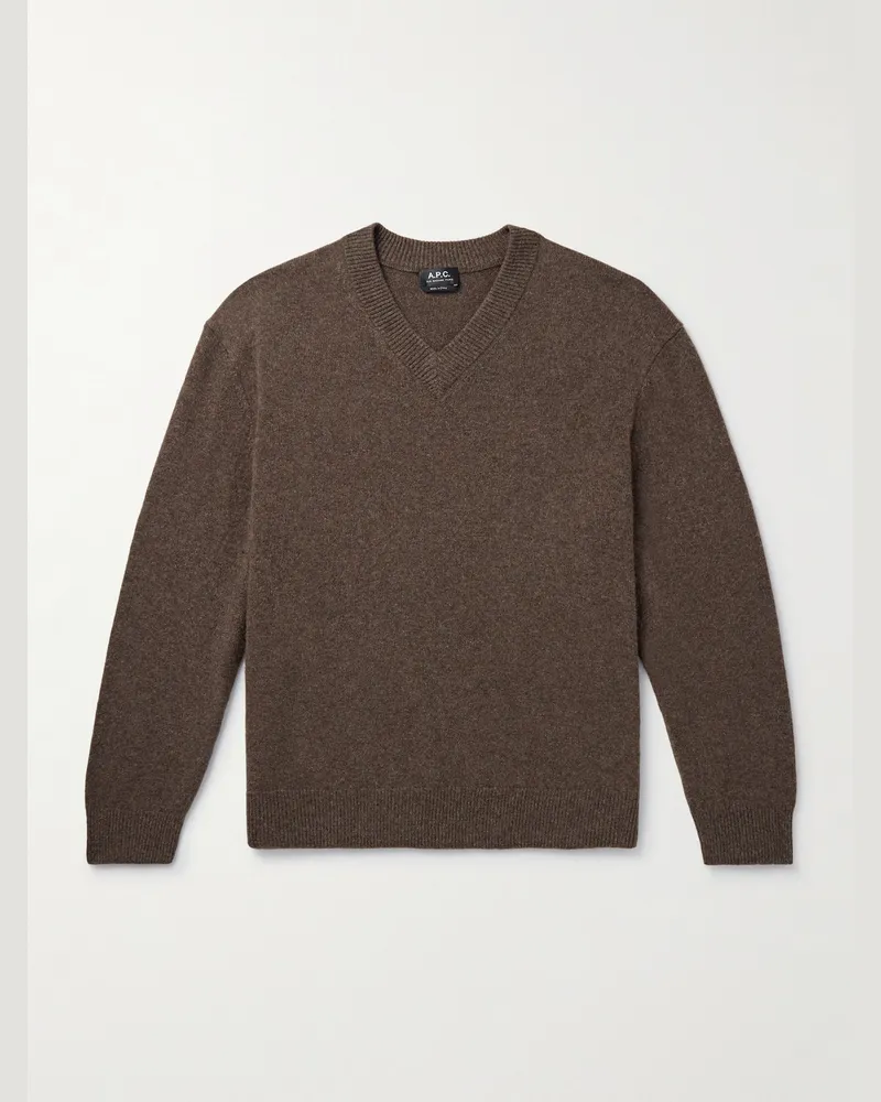 A.P.C. Dany Pullover aus Wolle Braun