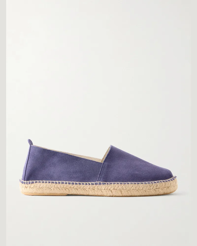 Anderson & Sheppard Suede Espadrilles Blue