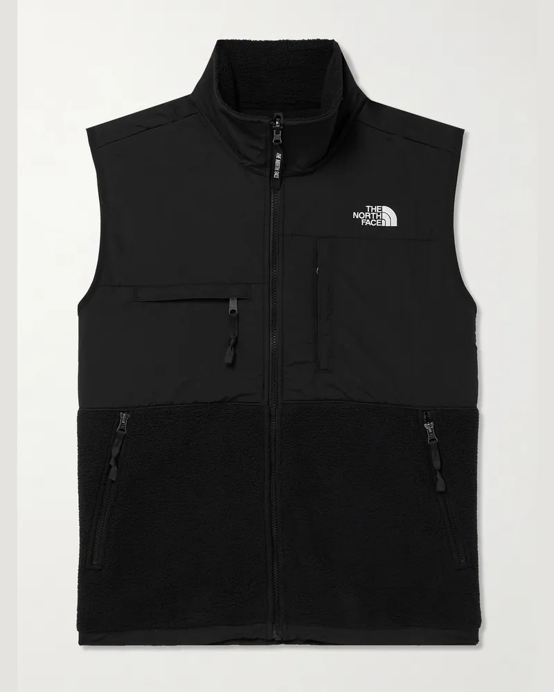 The North Face Denali Weste aus Nylon und Polartec®-Fleece mit Logostickerei Schwarz