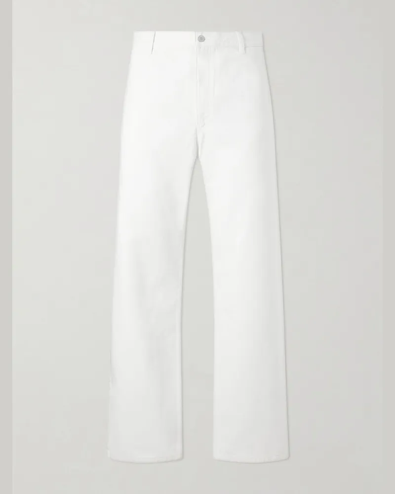 JEANERICA Genua Straight-Leg Cotton-Blend Jeans White