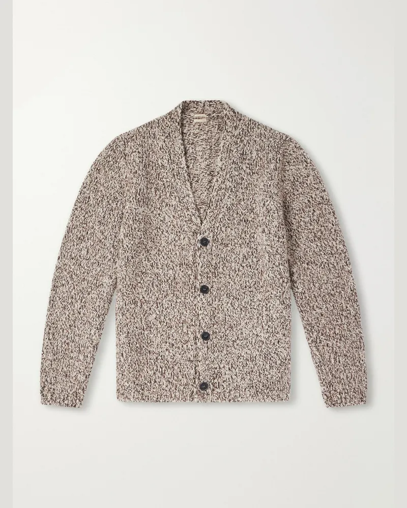 Massimo Alba Linus Wool-Blend Cardigan Brown