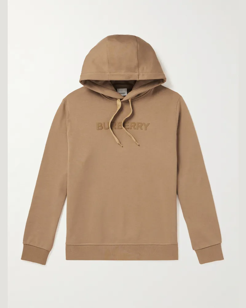 Burberry Ansdell Hoodie aus Baumwoll-Jersey mit Logoprint Neutral