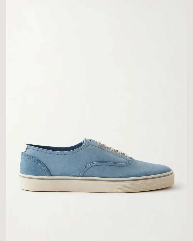 Brunello Cucinelli Suede Sneakers Blue