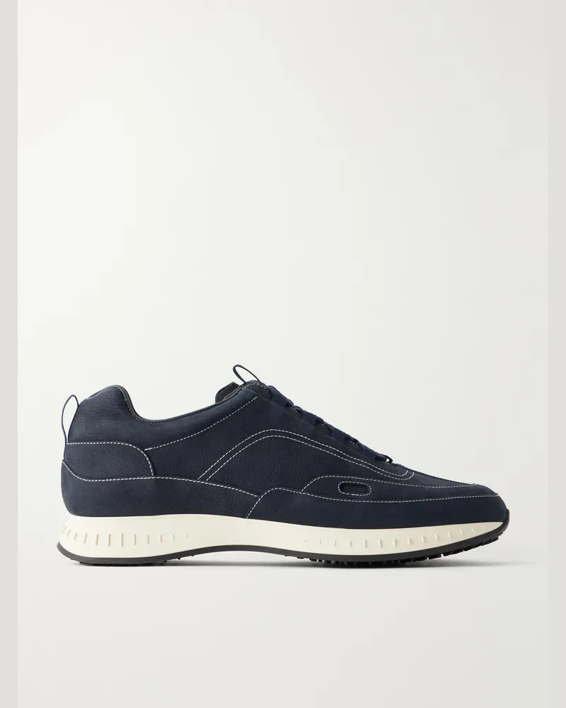 John Lobb Laced Stream Nubuck Sneakers Blue