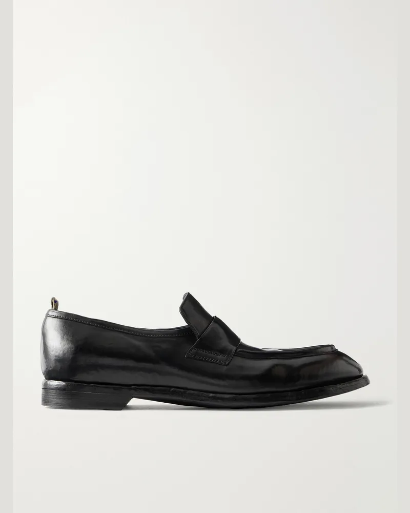 Officine Creative Italia Sound 010 Leather Loafers Black