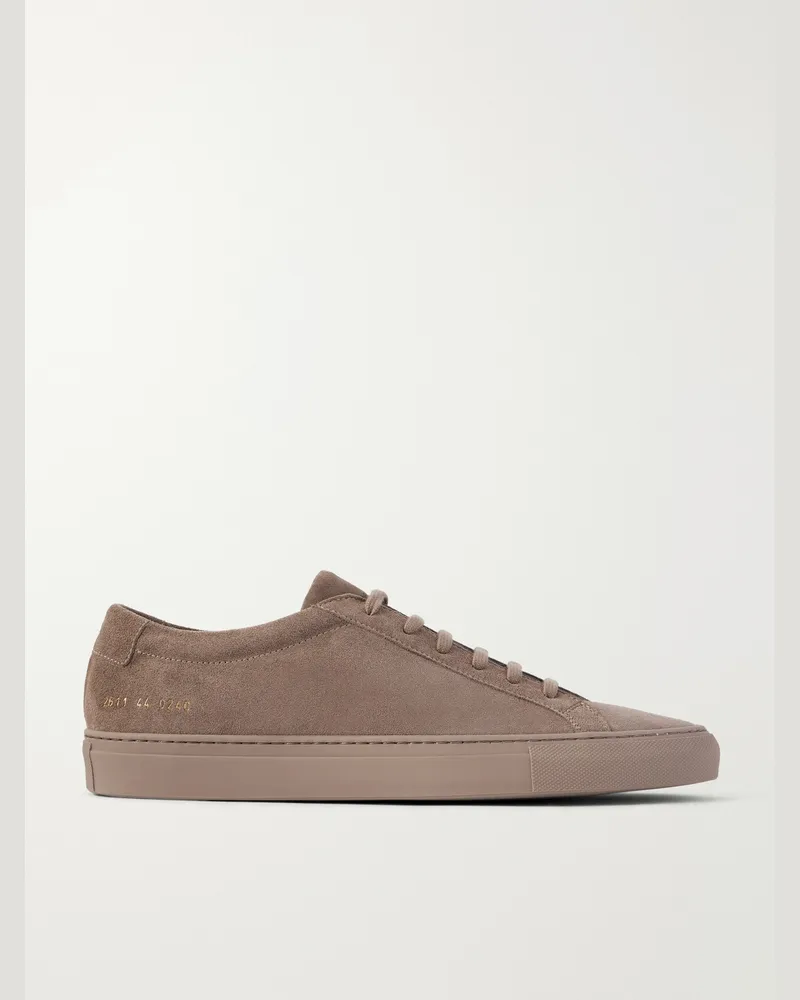 Common Projects Achilles Suede Sneakers Brown