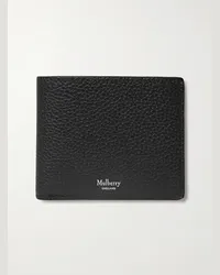 Mulberry Portemonnaie aus vollnarbigem Leder Schwarz