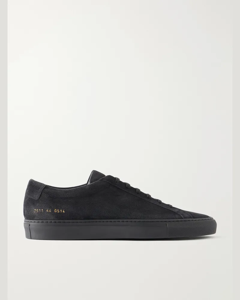 Common Projects Achilles Suede Sneakers Black