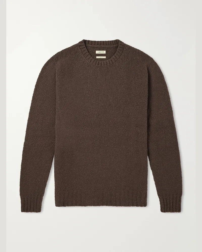 De Bonne Facture Ribbed Wool Sweater Brown