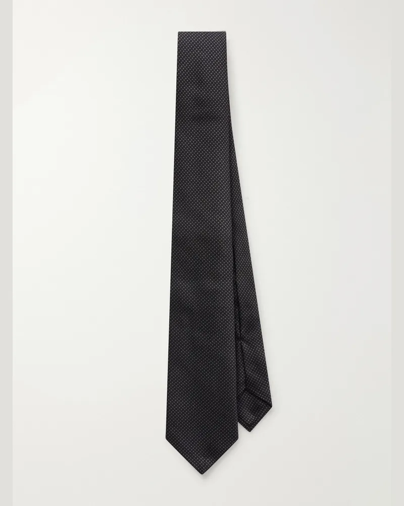 The Row Juno 7cm Silk Tie Brown