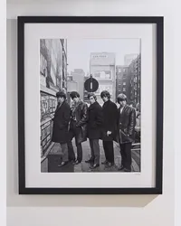 Sonic Editions 1964 Stones in Soho – Gerahmter Fotodruck, 41 x 51 cm Schwarz