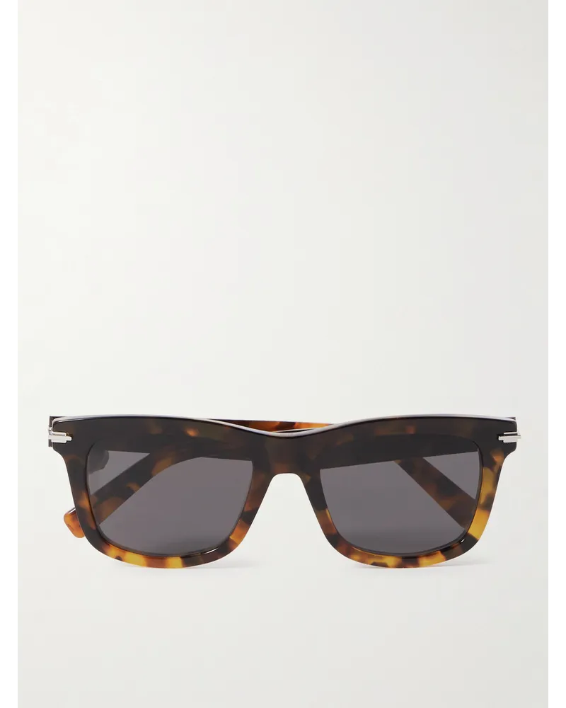 Dior DiorBlackSuit S11I Sonnenbrille mit D-Rahmen aus Azetat in Schildpattoptik Horn