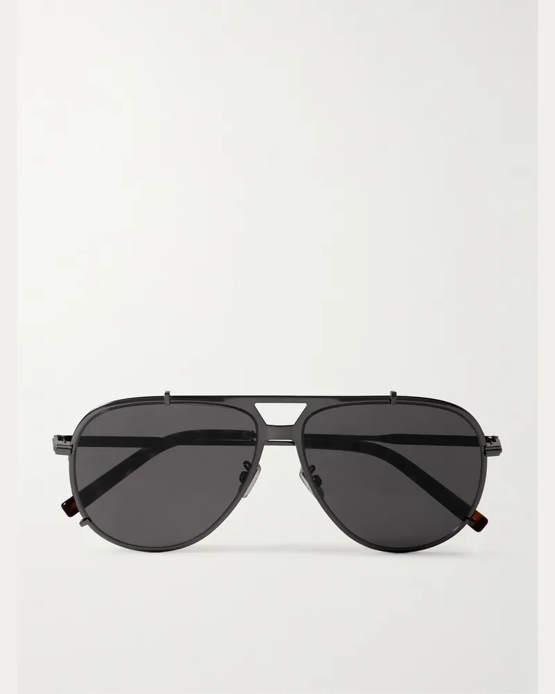 Dior DiorBlackSuit A3U Pilotensonnenbrille aus Metall Schwarz