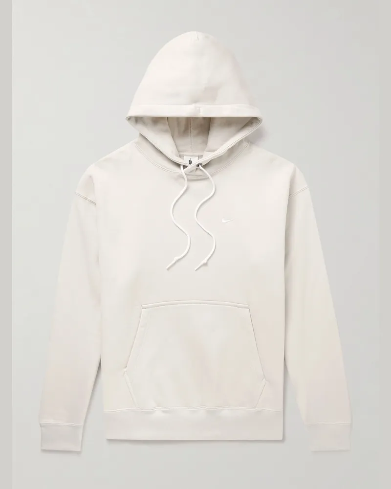 Nike Solo Swoosh Hoodie aus Jersey aus einer Baumwollmischung mit Logostickerei Neutral