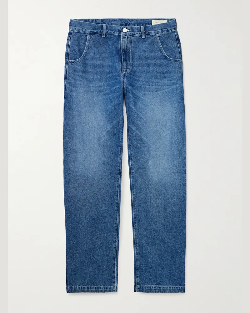 Mfpen Regular gerade geschnittene Jeans aus Bio-Denim Blau