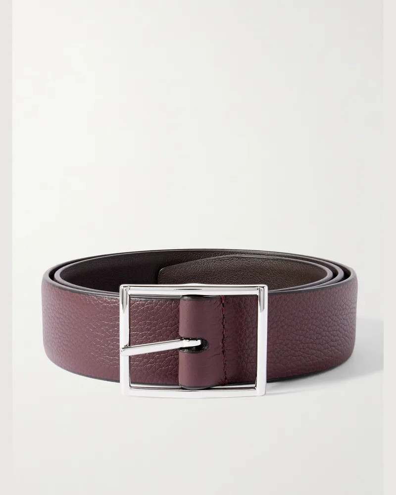 Anderson's 3.5cm Reversible Full-Grain Leather Belt Brown