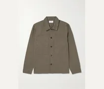 Oversized Organic Cotton-Twill Overshirt