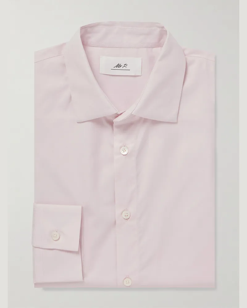 MR P. Hemd aus Baumwollpopeline Pink