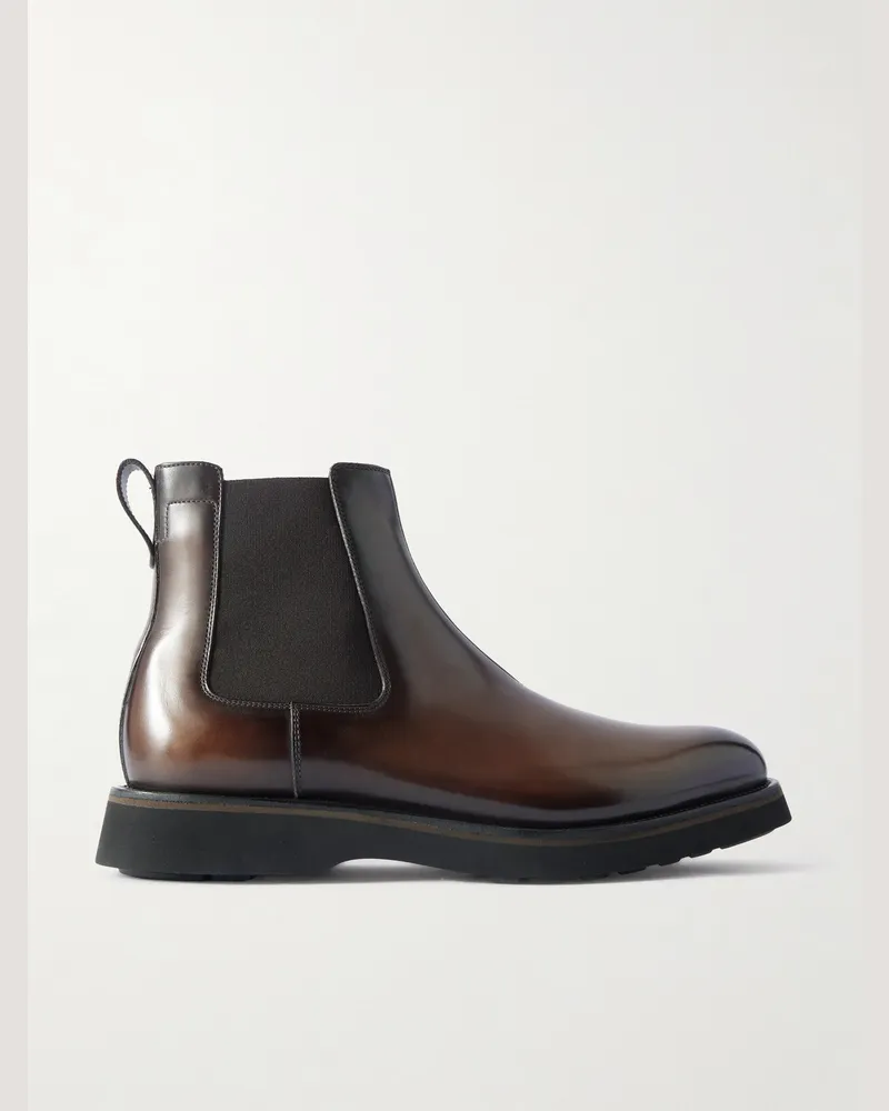 Berluti Alessio Chelsea Boots aus Venezia-Leder Braun