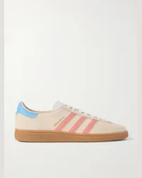 adidas München 24 Sneakers aus Veloursleder mit Lederbesatz Neutral