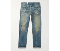 Ridgway schmal geschnittene Jeans aus Selvedge Denim in Distressed-Optik