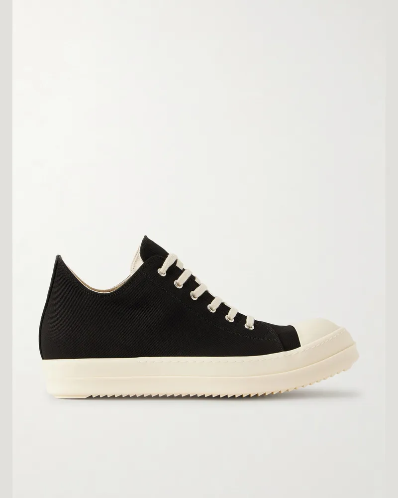 DRKSHDW by Rick Owens Ramones Sneakers aus Denim Schwarz