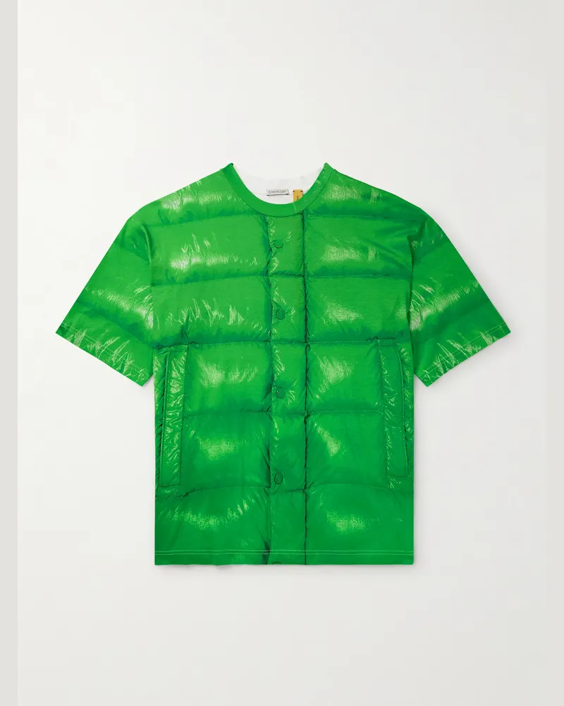 Moncler A$AP Rocky T-Shirt aus Baumwoll-Jersey mit Print Grün