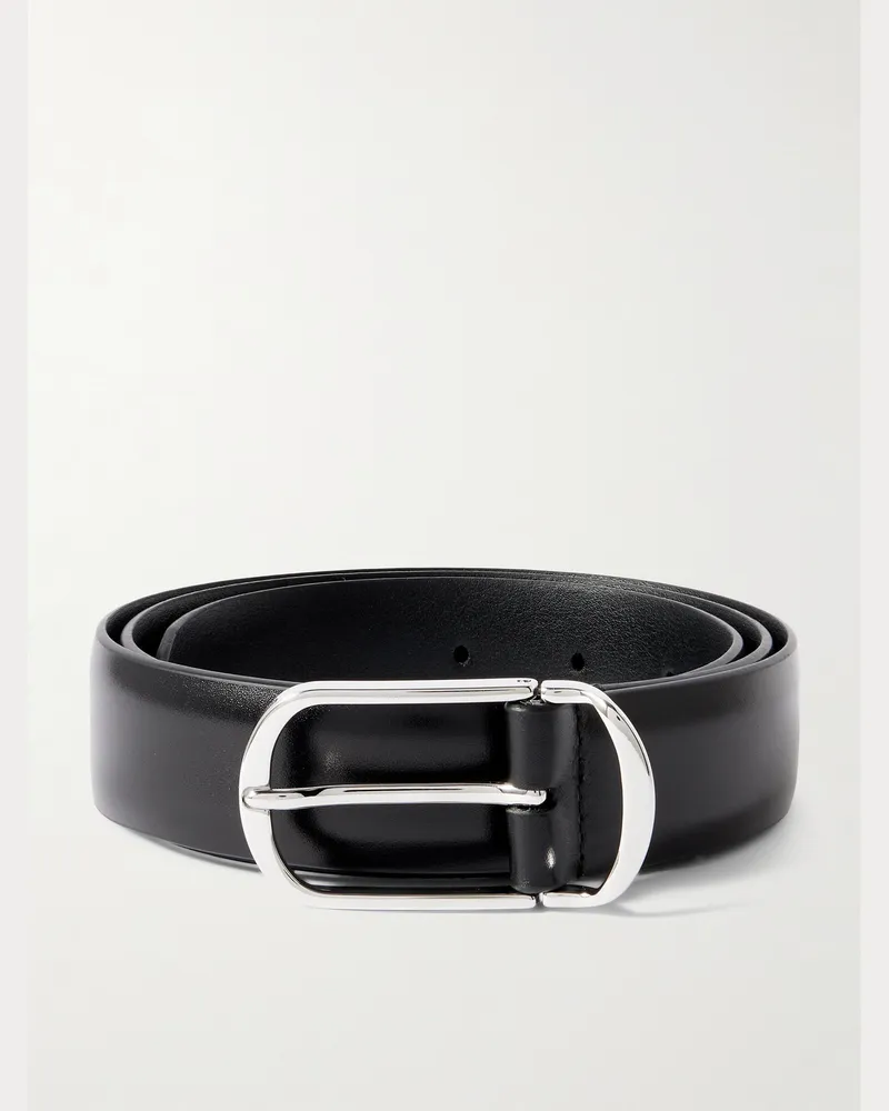Anderson's Gürtel aus Leder, 3 cm Schwarz