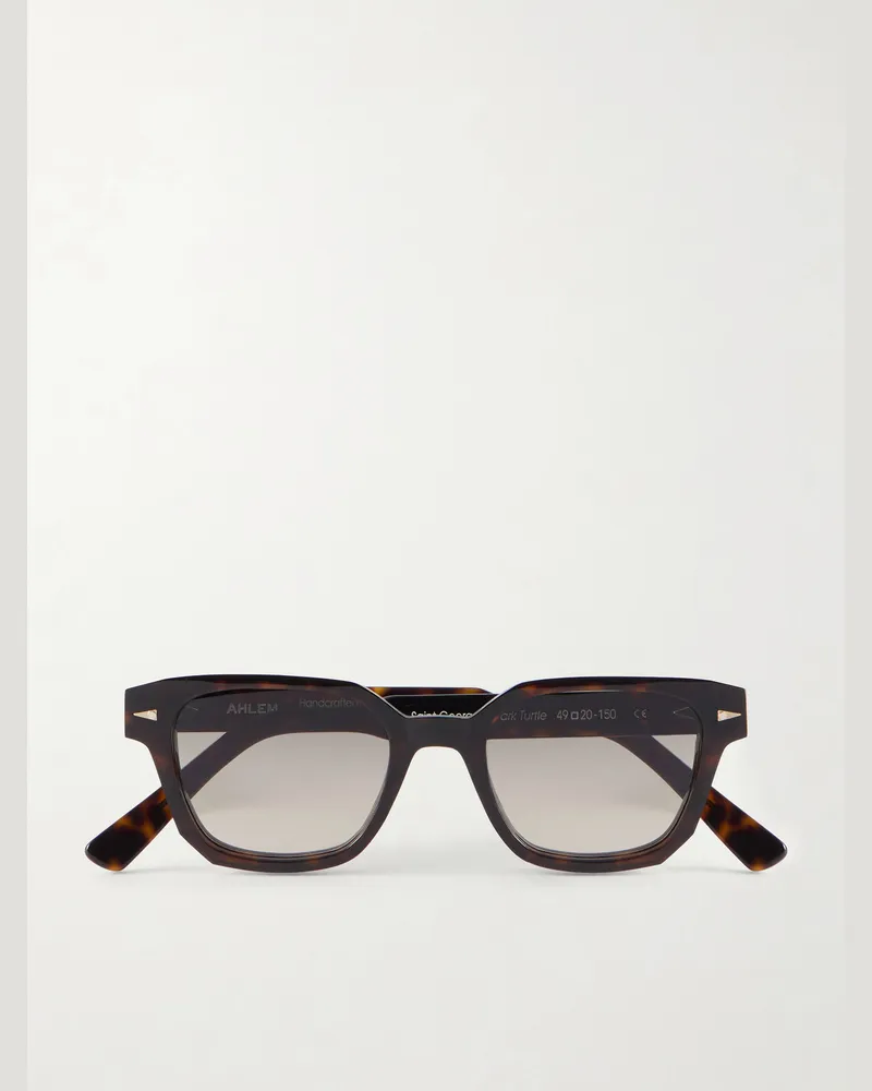 AHLEM Saint Georges D-Frame Tortoiseshell Acetate Sunglasses Tortoiseshell