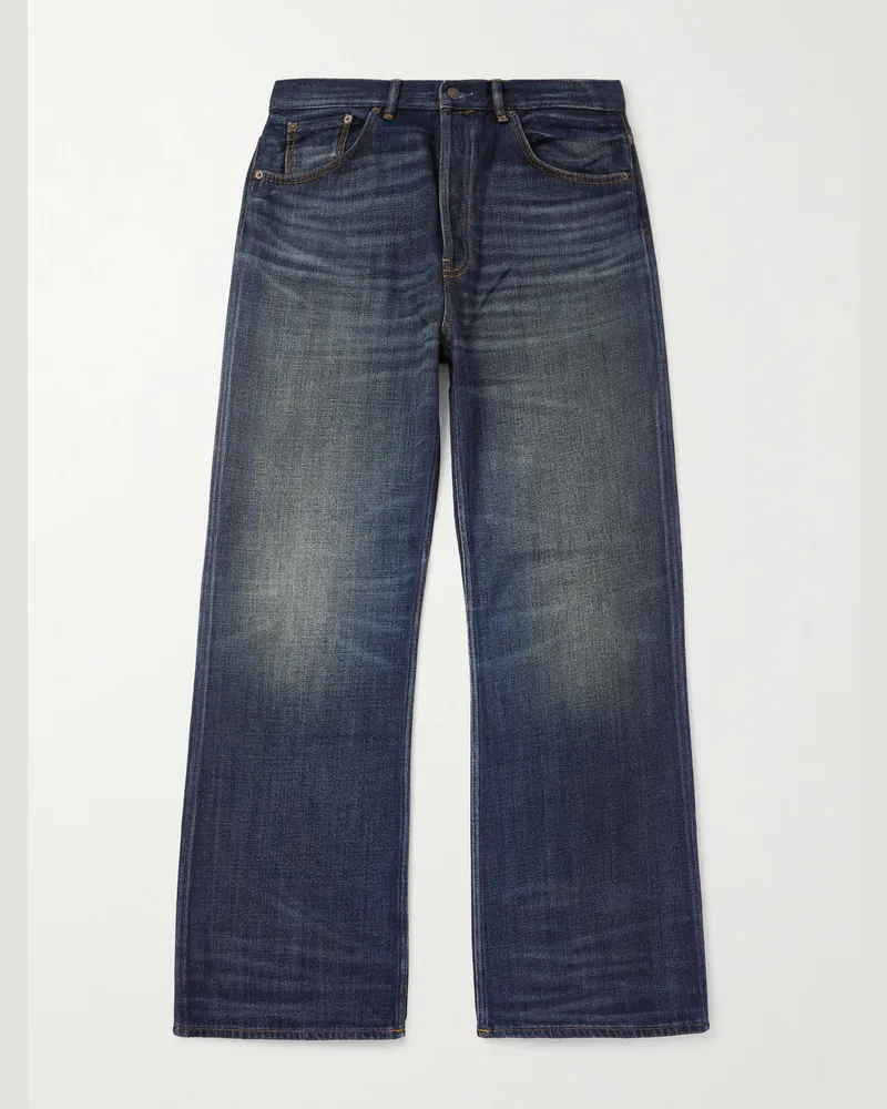 Acne Studios 2021M Yoyogi Wide-Leg Jeans Blue