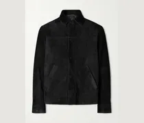 Arbeitsjacke aus gebürstetem Veloursleder