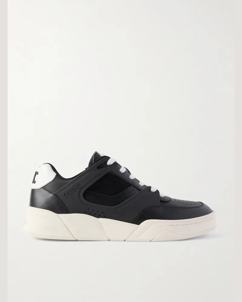 Celine Sneakers aus Leder und Mesh Schwarz