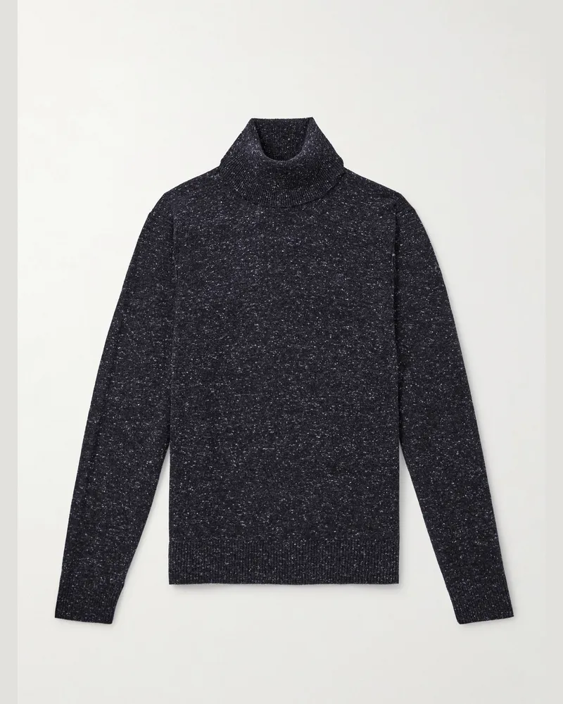 Dunhill Cashmere-Blend Rollneck Sweater Black