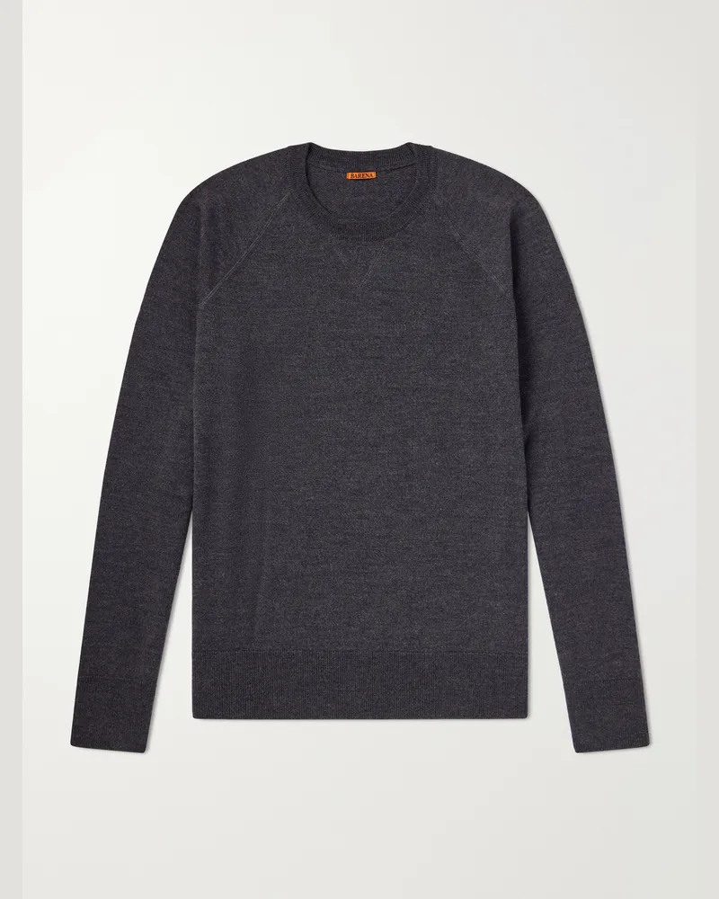 BARENA Merino Wool Sweater Gray