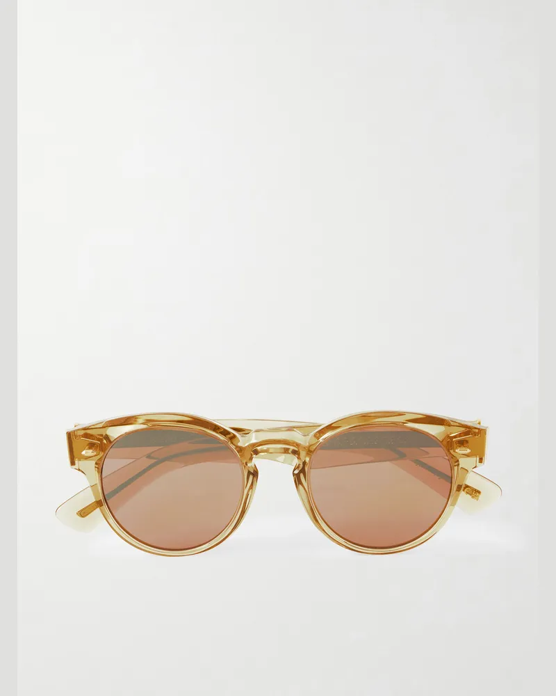 Oliver Peoples Hayton Sonnenbrille mit rundem Rahmen aus Azetat Braun