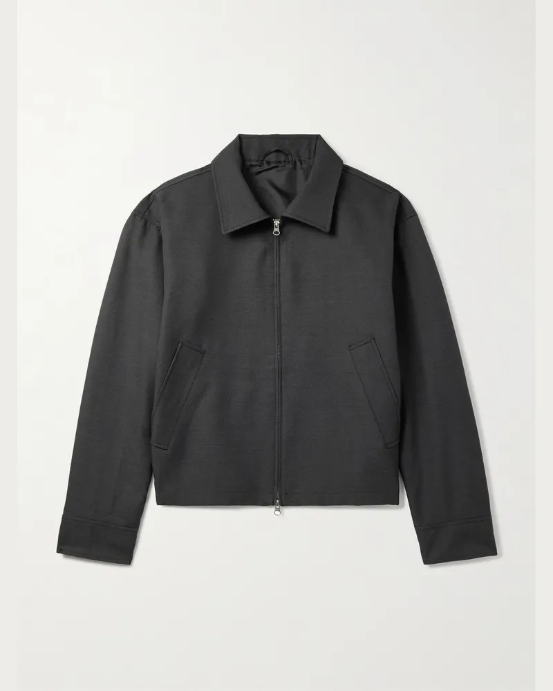 Mfpen Mail Jacke aus Woll-Twill Grau