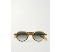 Sonnenbrille mit rundem Rahmen aus Azetat