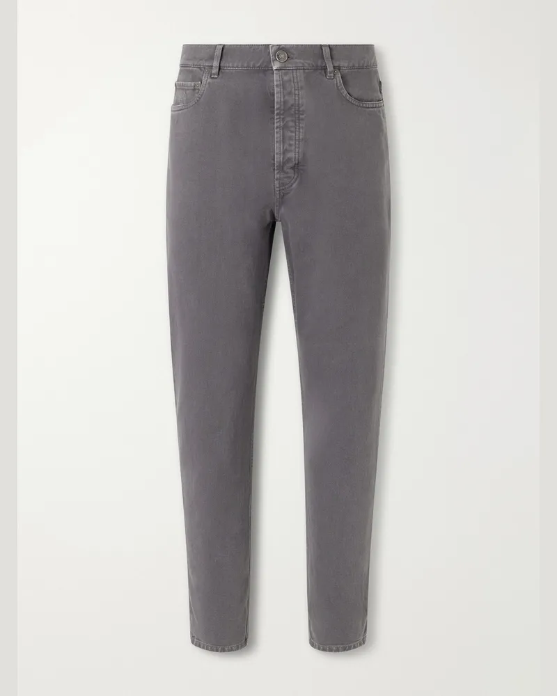Brunello Cucinelli Straight-Leg Jeans Gray