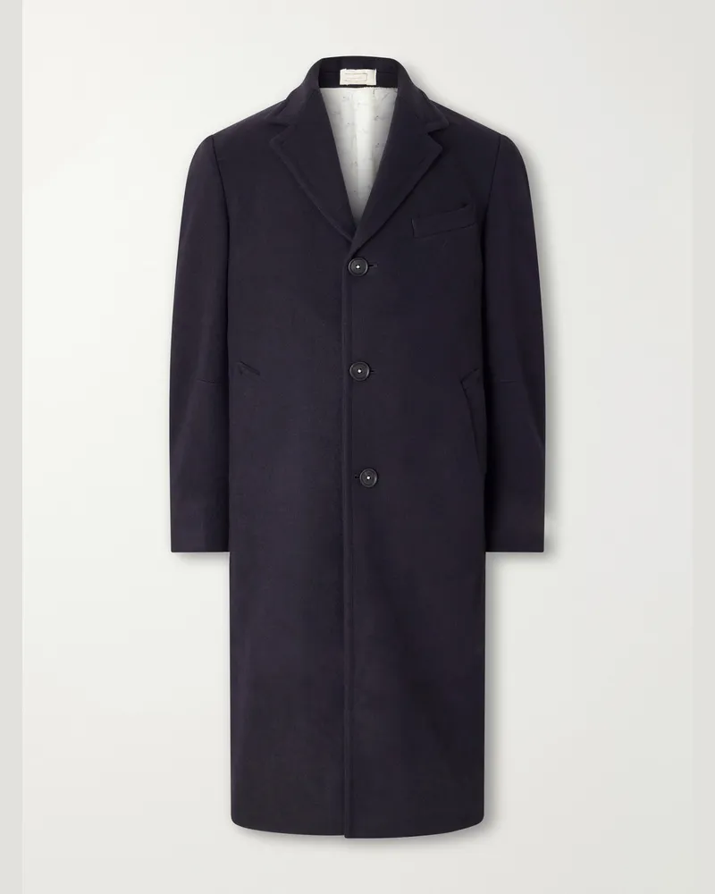 Massimo Alba Mercury Cashmere Coat Blue