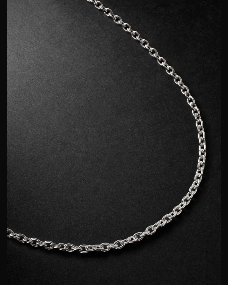 MAOR Plaun Sterling Silver Chain Necklace Silver
