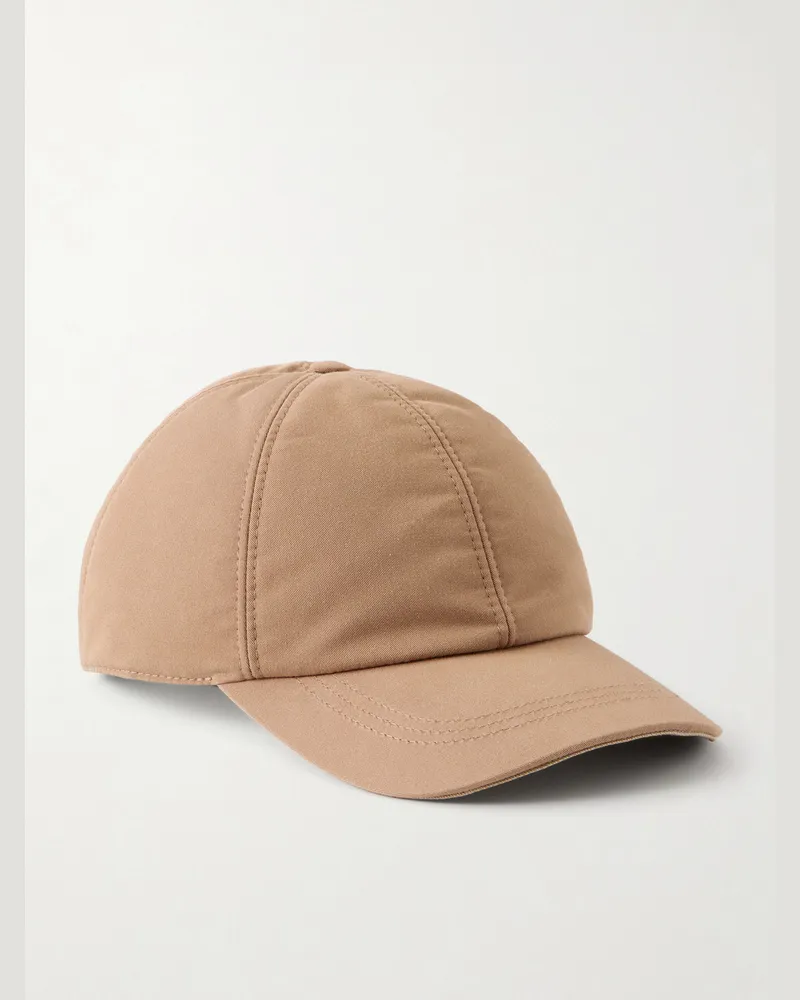 Canali Cotton-Blend Twill Baseball Cap Neutrals