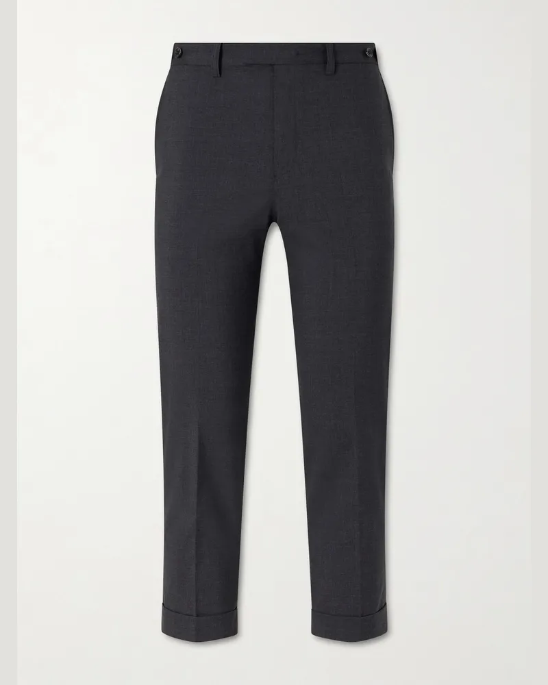Beams Plus Ivy Straight-Leg Woven Suit Trousers Gray