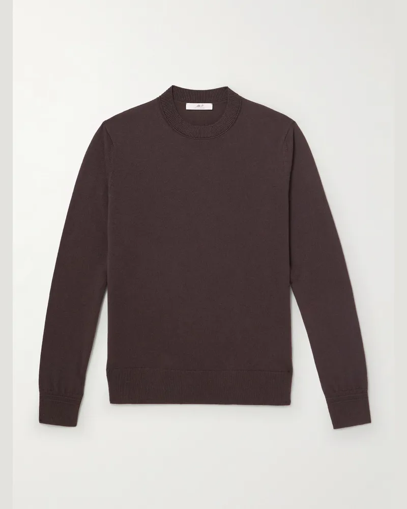 MR P. Curtis Cashmere Sweater Brown