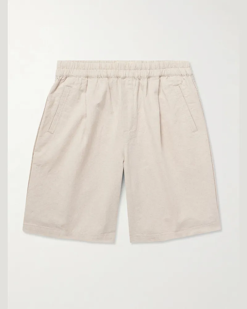 Folk Assembly Shorts aus einer Leinen-Baumwollmischung Neutral
