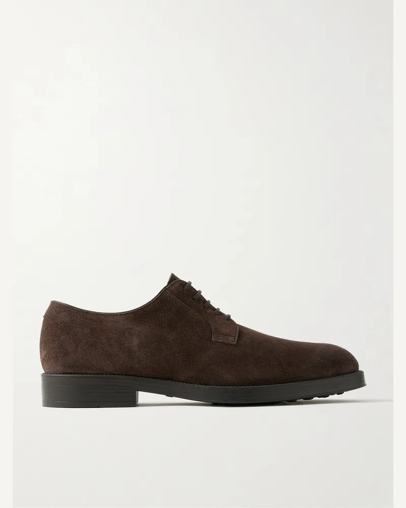TOD'S Derby-Schuhe aus Veloursleder Braun