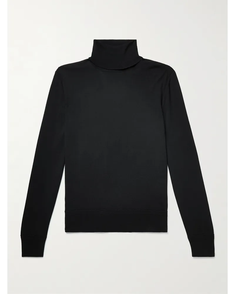 Tom Ford Rollkragenpullover aus Wolle Schwarz