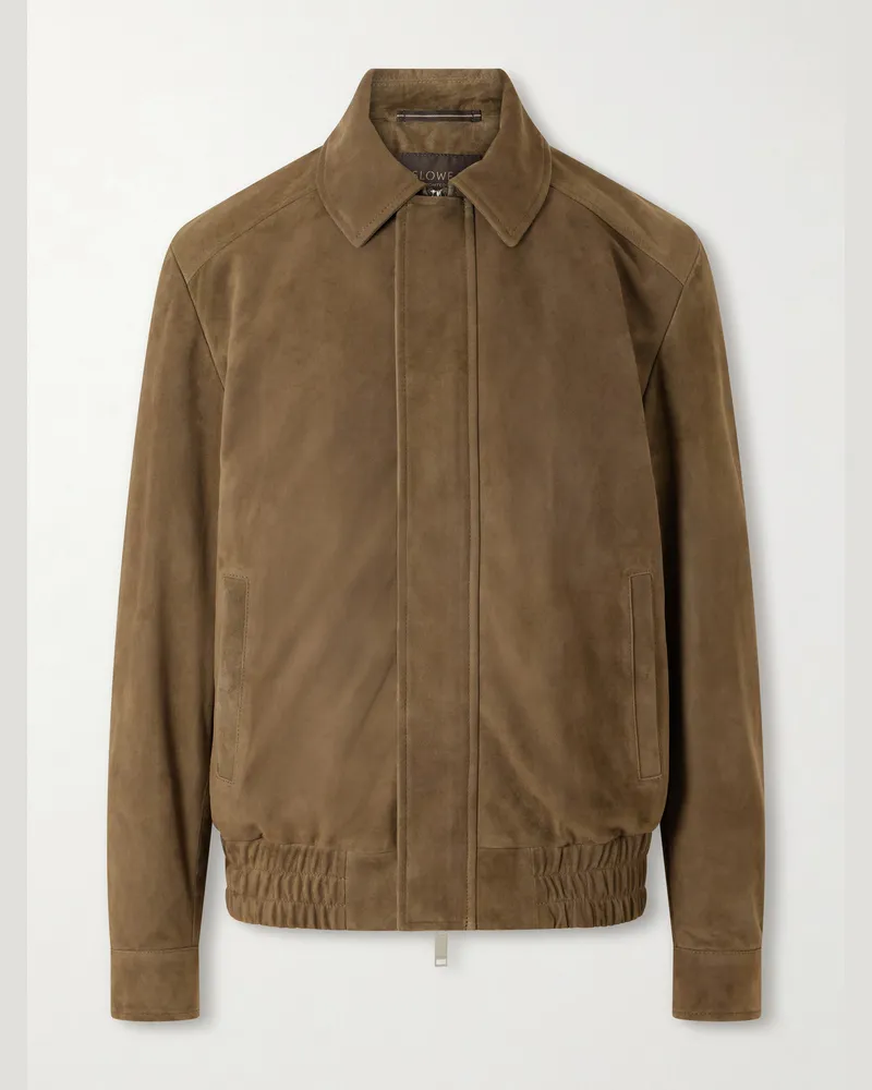 Slowear Suede Jacket Green